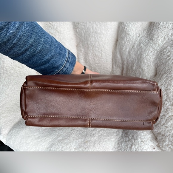 Brown bag Faux leather crossbody handbag purse, Relic by fossil, new with tag - Picture 5 of 6